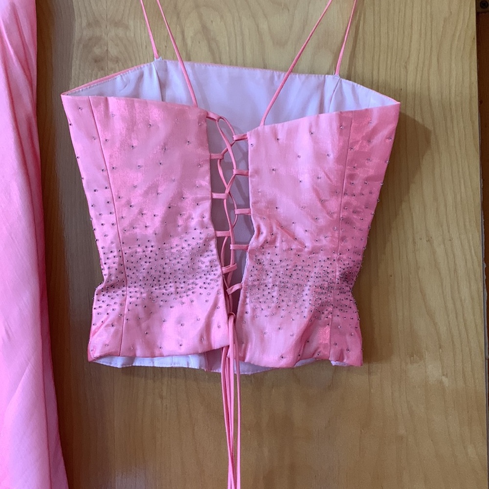 PROM DRESS two piece with shawl - Picture 4 of 7
